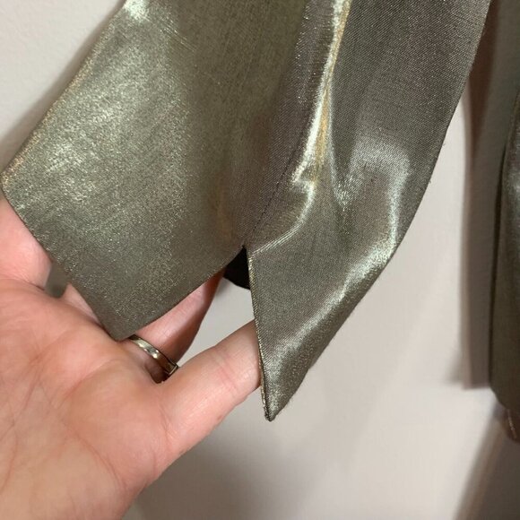 Alex Evenings Green Beaded Sequin Size 8 Jacketed Dress 2 Pc Sleeveless V neck - Picture 6 of 13